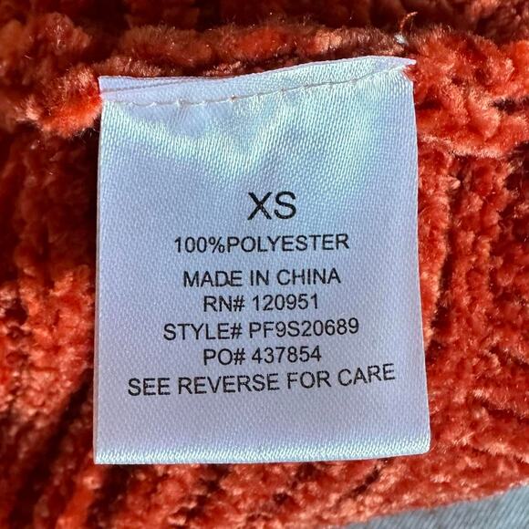 Womens Sweater Size XS Orange Bold Twee Academic Fisherman Ski Outdoors School - Picture 7 of 8